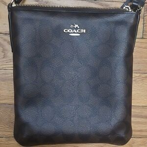 Coach Dark Brown Leather Men's Messenger Bag